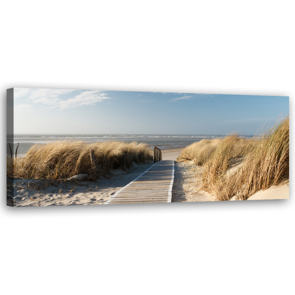 Obraz na płótnie, Morze Plaża Wydmy 90x30