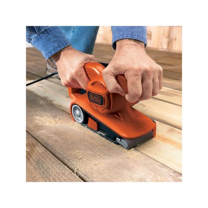 Snoerloze bandschuurmachine - BLACK+DECKER - KA86-QS - 720W - 75 x 457mm - inclusief schuurband en stofzak