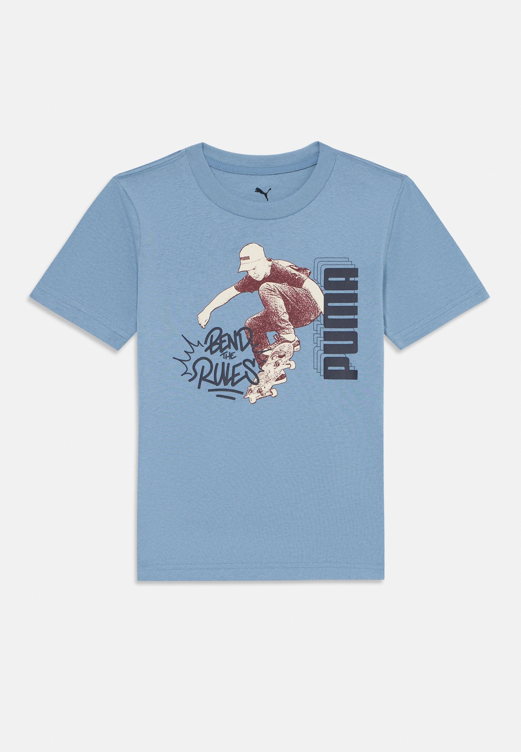 Puma GRAPHIC TEE UNISEX - Sport T-shirt - cool blauw
