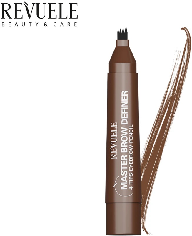Revuele Master Brow Definer svinčnik za obrvi s 4 konicami, natančen svinčnik za obrvi