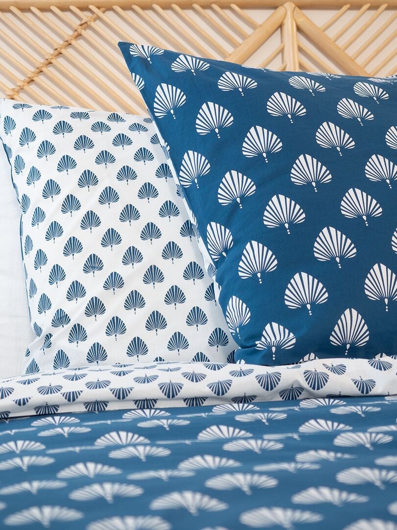 Juego de cama estampado - doble - AZUL