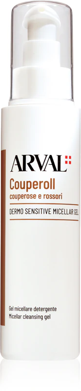 Gel Micelar Arval Couperol Dermo Sensitive: gel de limpeza micelar para pele sensível com tendência a manchas.
