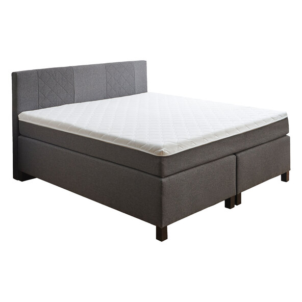 Boxspringbett Basic, grau