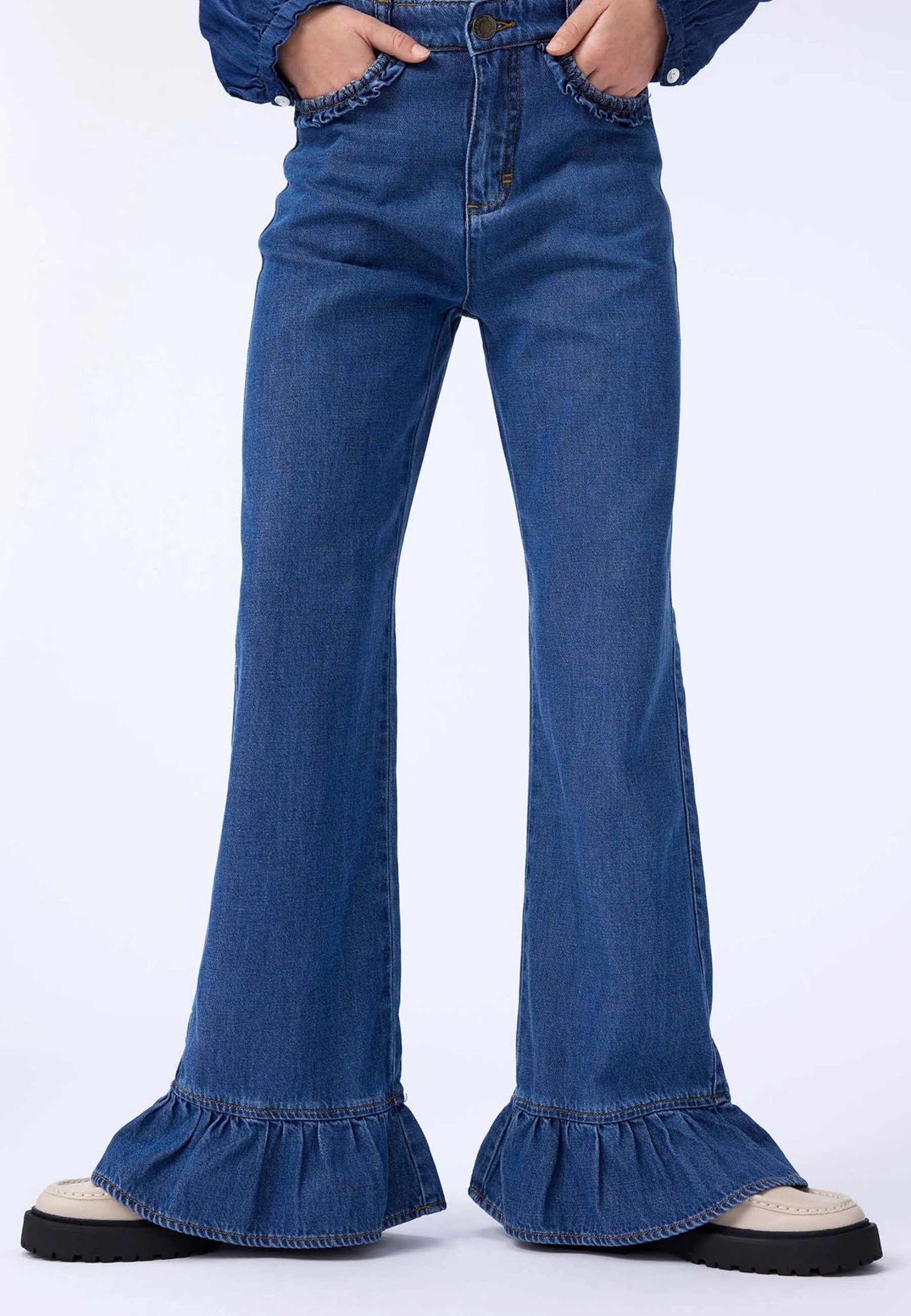 Molo AMARA - Rechte jeans - blauw vintage