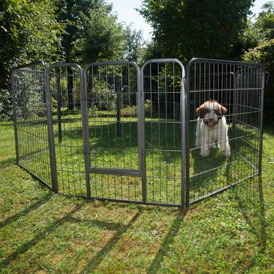 Kovový výběh pro malá zvířata a štěňata – 8 stran