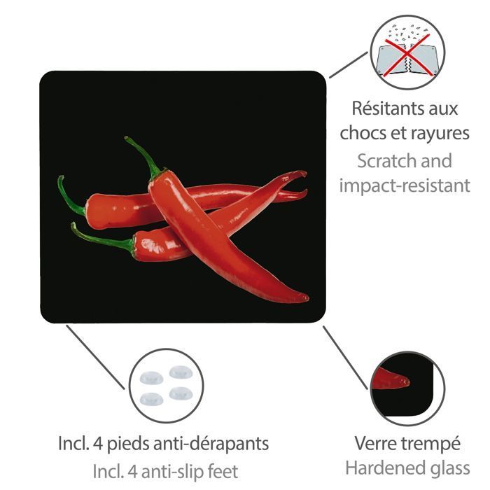 WENKO Fond de Hotte, Crédence Cuisine en verre, 