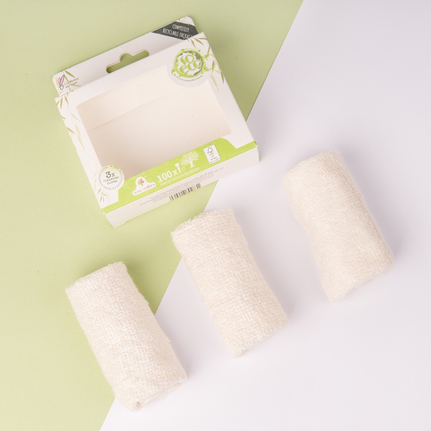 SoEco Set de 3 lingettes nettoyantes