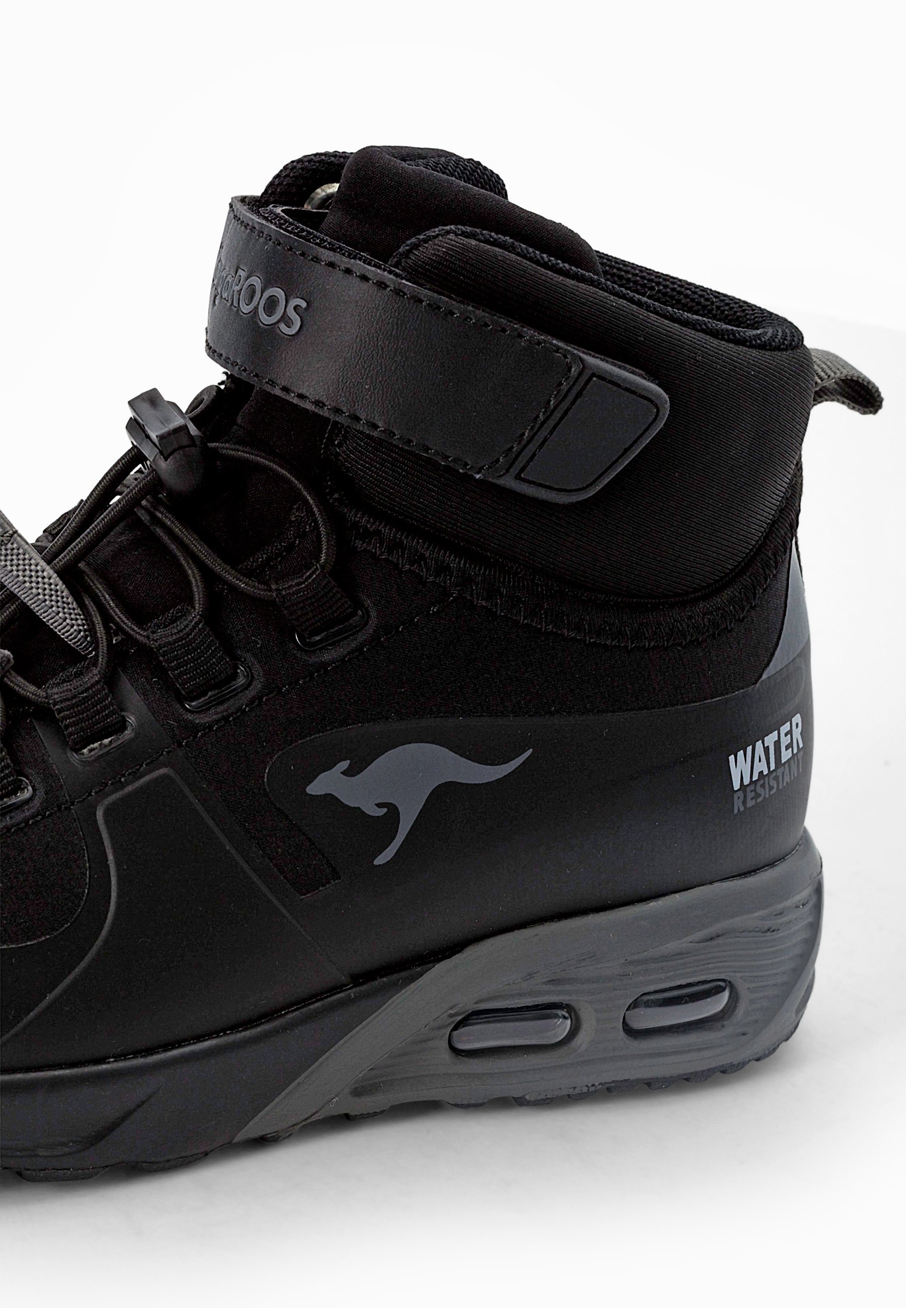 KangaROOS HYDRO UNISEX - Hoge sneakers - gitzwart/staalgrijs