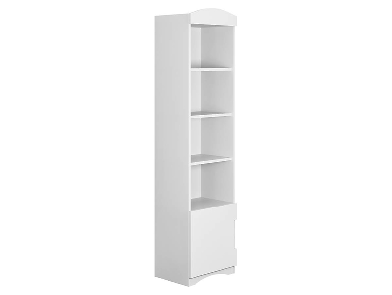 Regał Classic 46 cm z drzwiami i 4 półkami biały