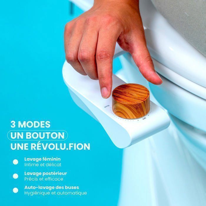 Japanese floor-standing toilet kit - BOKU bidet - self-cleaning - non-electric