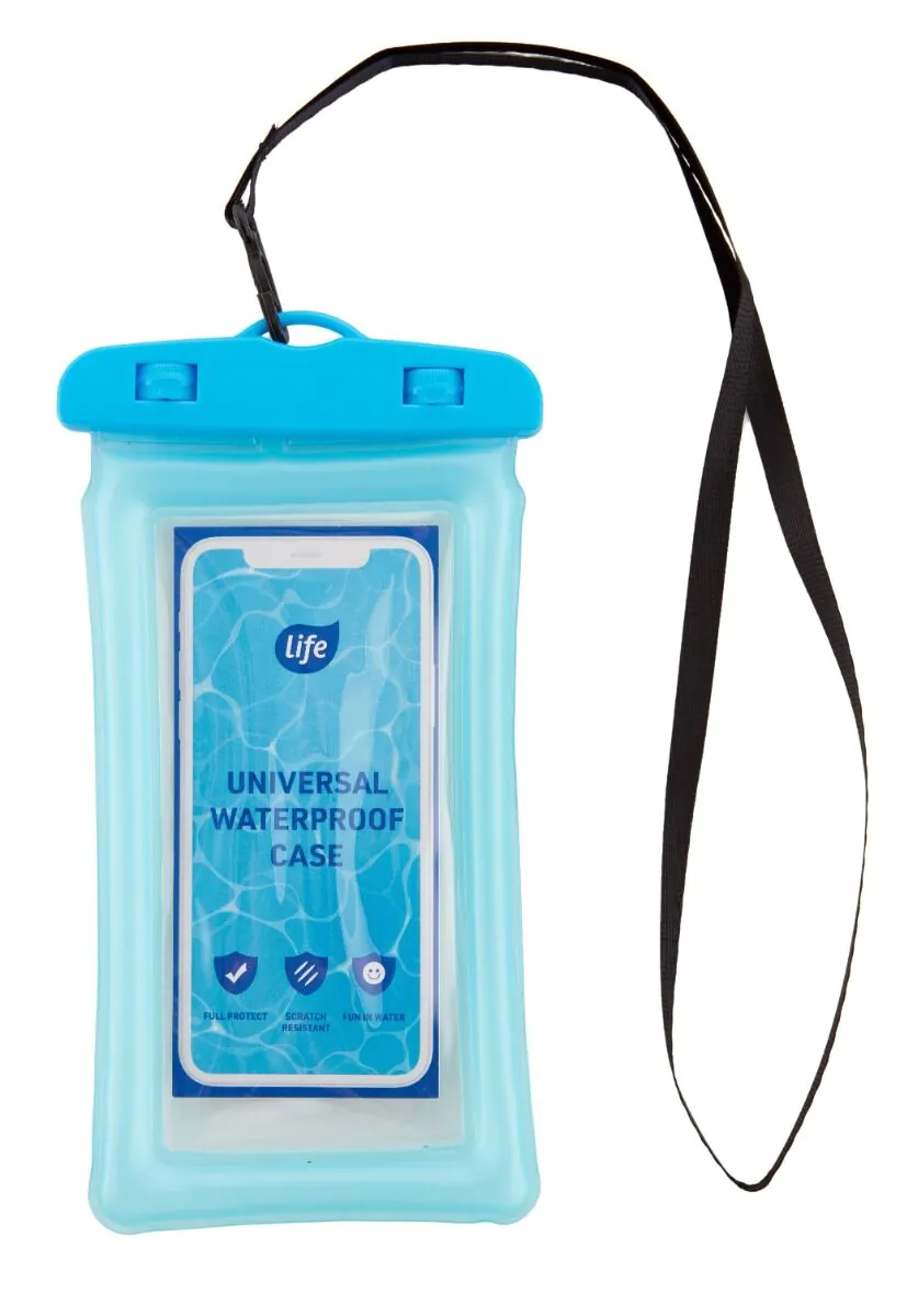 Life Etui wodoodporne na telefon, niebieskie