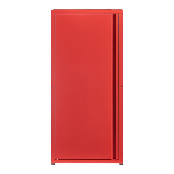 Mobiletto in metallo Burlöv, acciaio, 88 x 40 x 35 cm, rosso