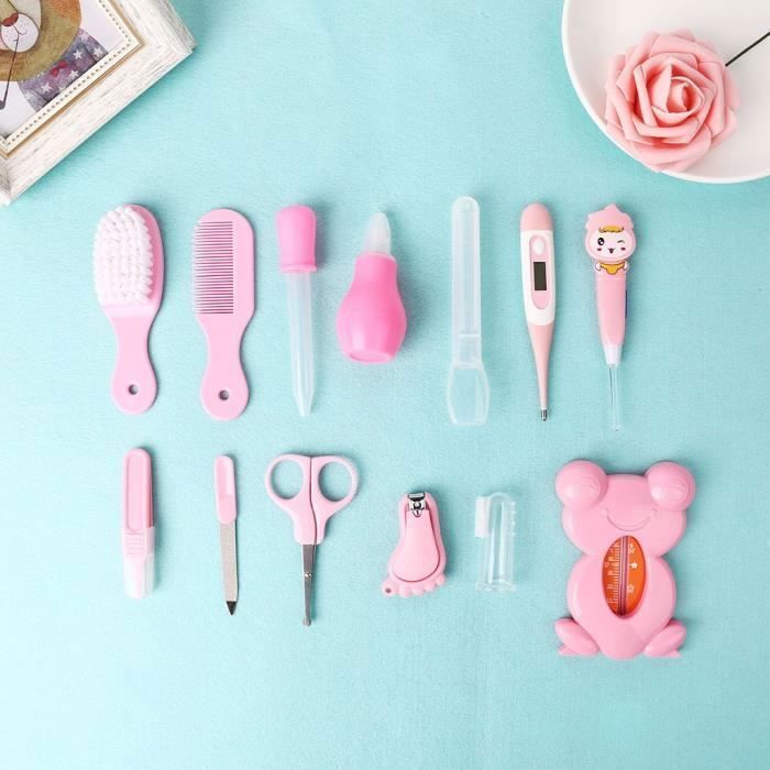 Kit di articoli da toilette essenziali per la cura e la salute del bambino - Rosa