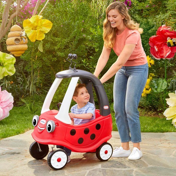 Cozy Coupe® - Little Tikes - Coccinelle  - Voiture enfant - Portes, Klaxon et Plancher à retirer - Dès 18 mois