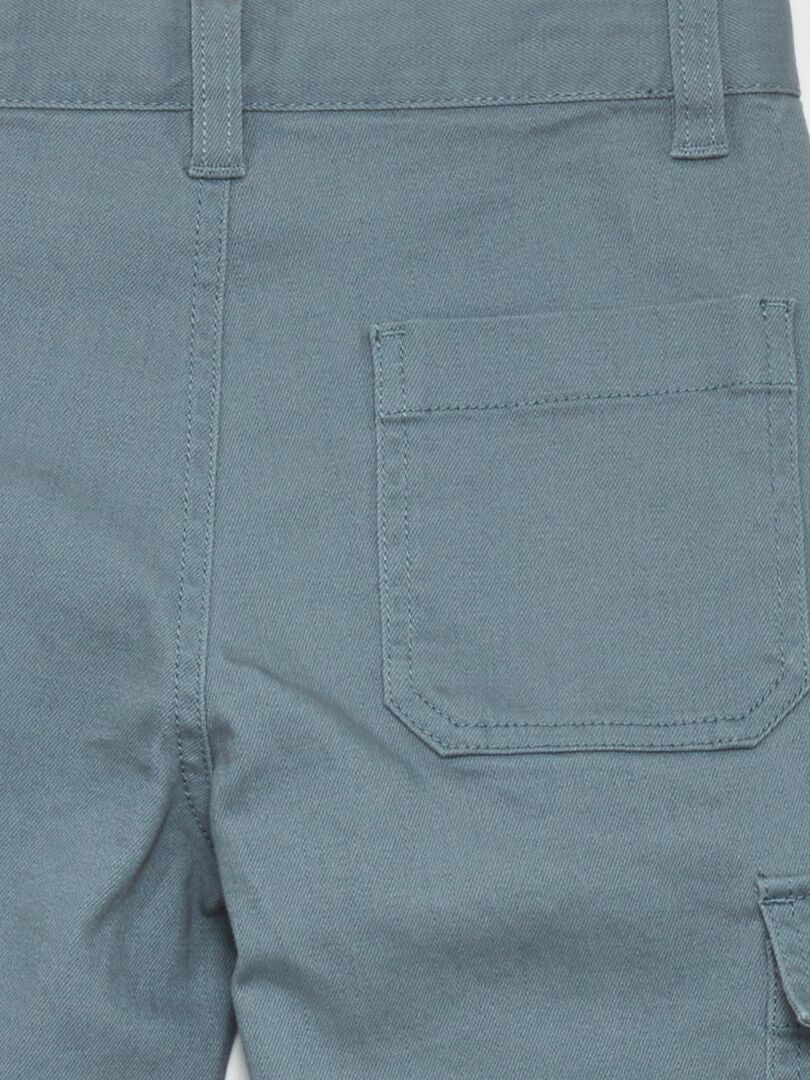 Pantalones ajustados con bolsillos - AZUL