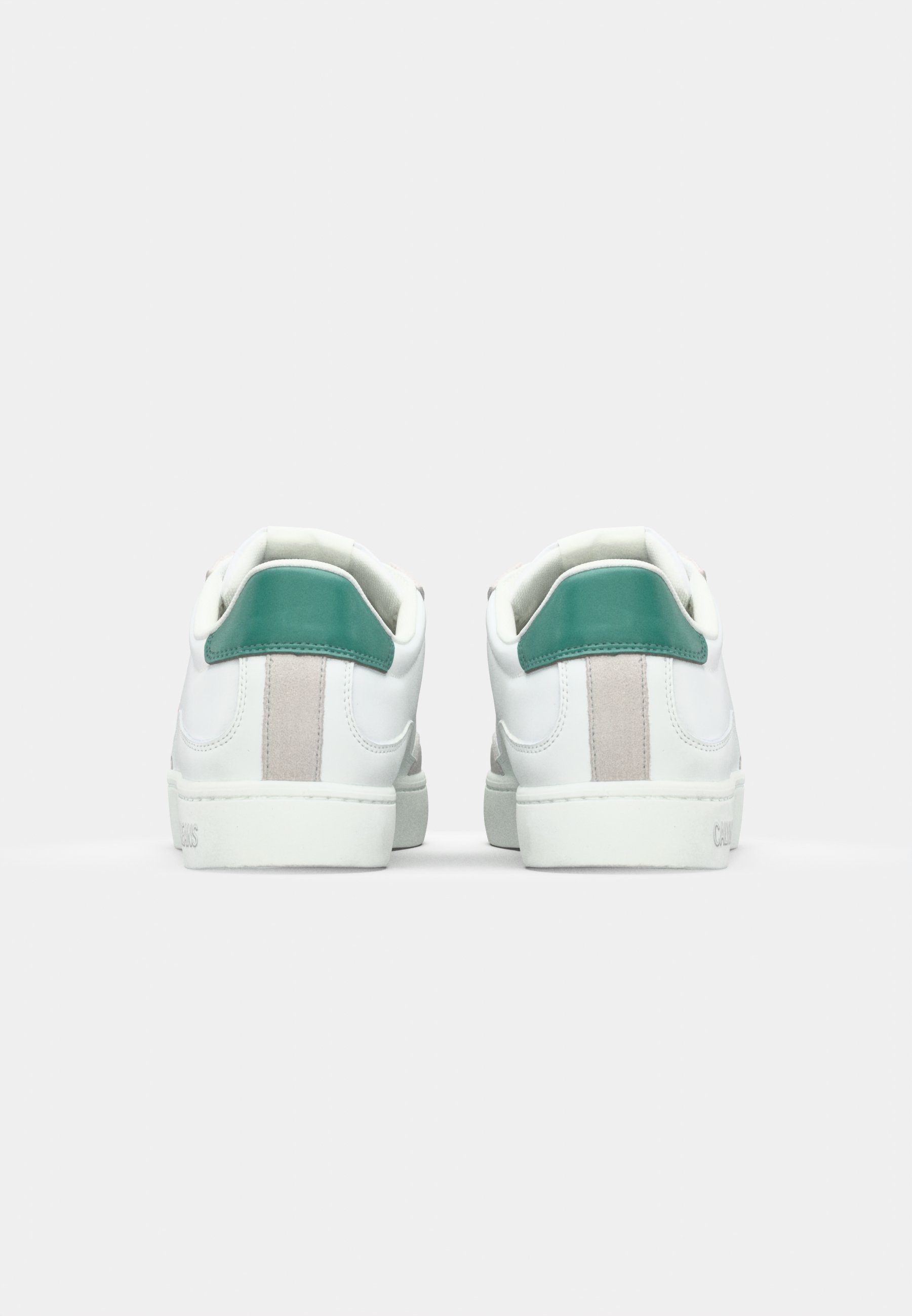 Calvin Klein Jeans CLASSIC CUPSOLE - Sneakers - helder wit/wildgroen/tigerilily