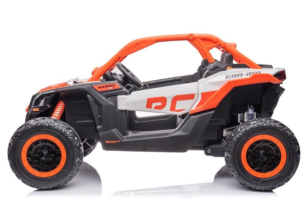 Carrinho elétrico infantil CAN-AM Maverick UTV com 4 motores de 200 watts.