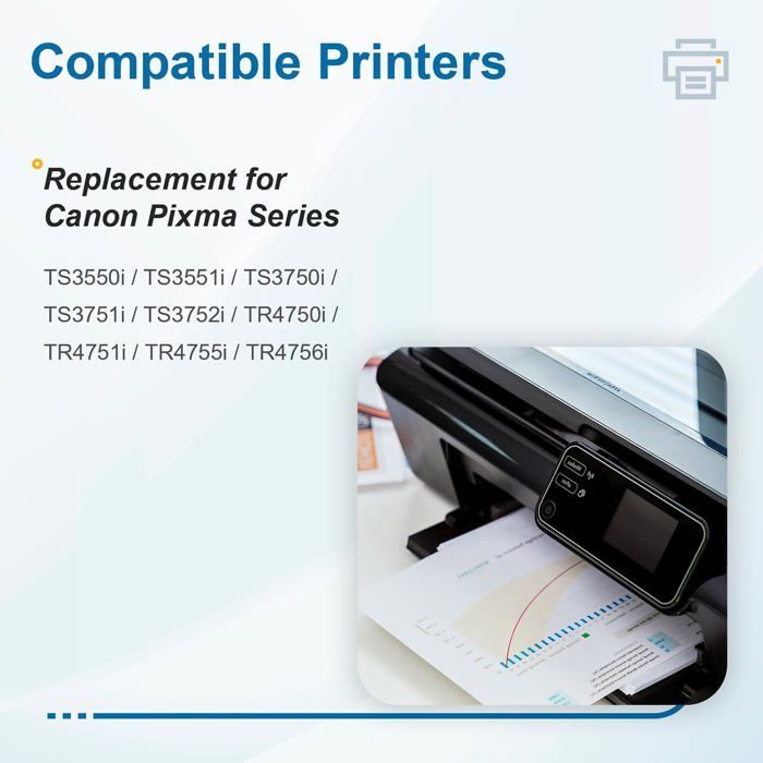 Cartuccia d'inchiostro compatibile 575 576 XL per Canon PG-575XL CL-576XL | Confezione multipla nero e colore | Alta capacità XL | Per Canon [J92]