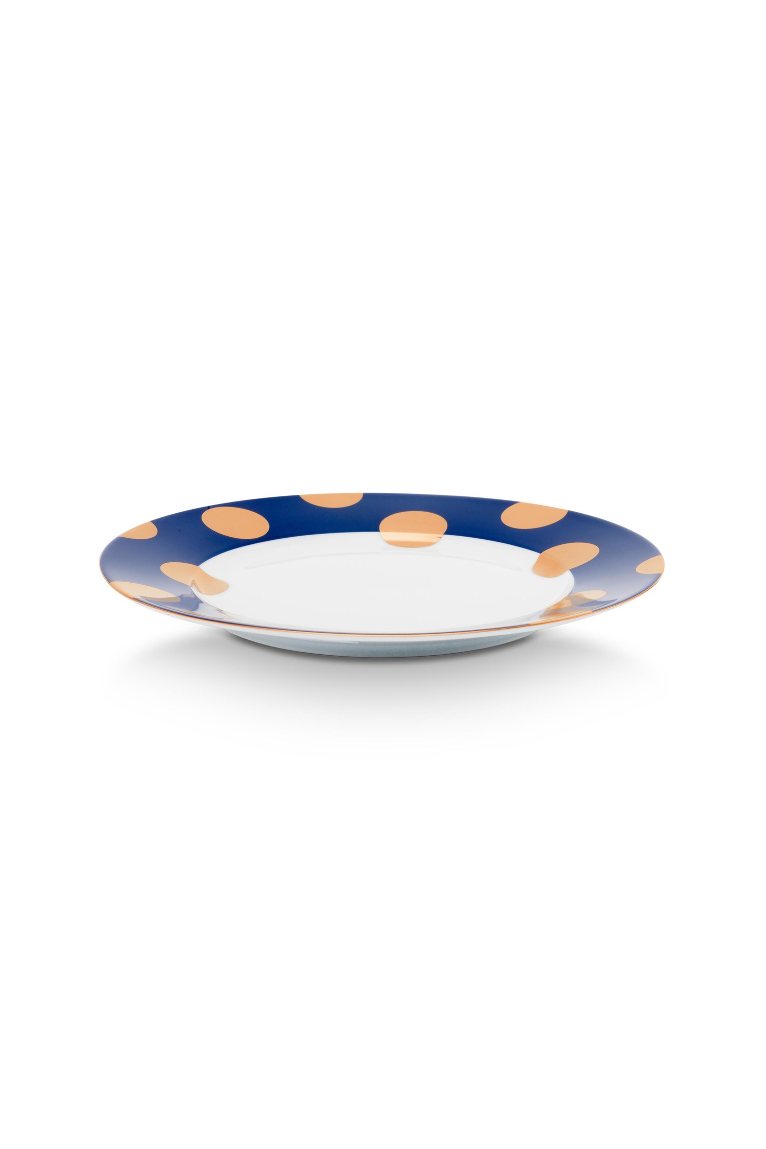 Platos PIP Studio “Dot Delight” (juego de 2) – azul oscuro, 21 cm