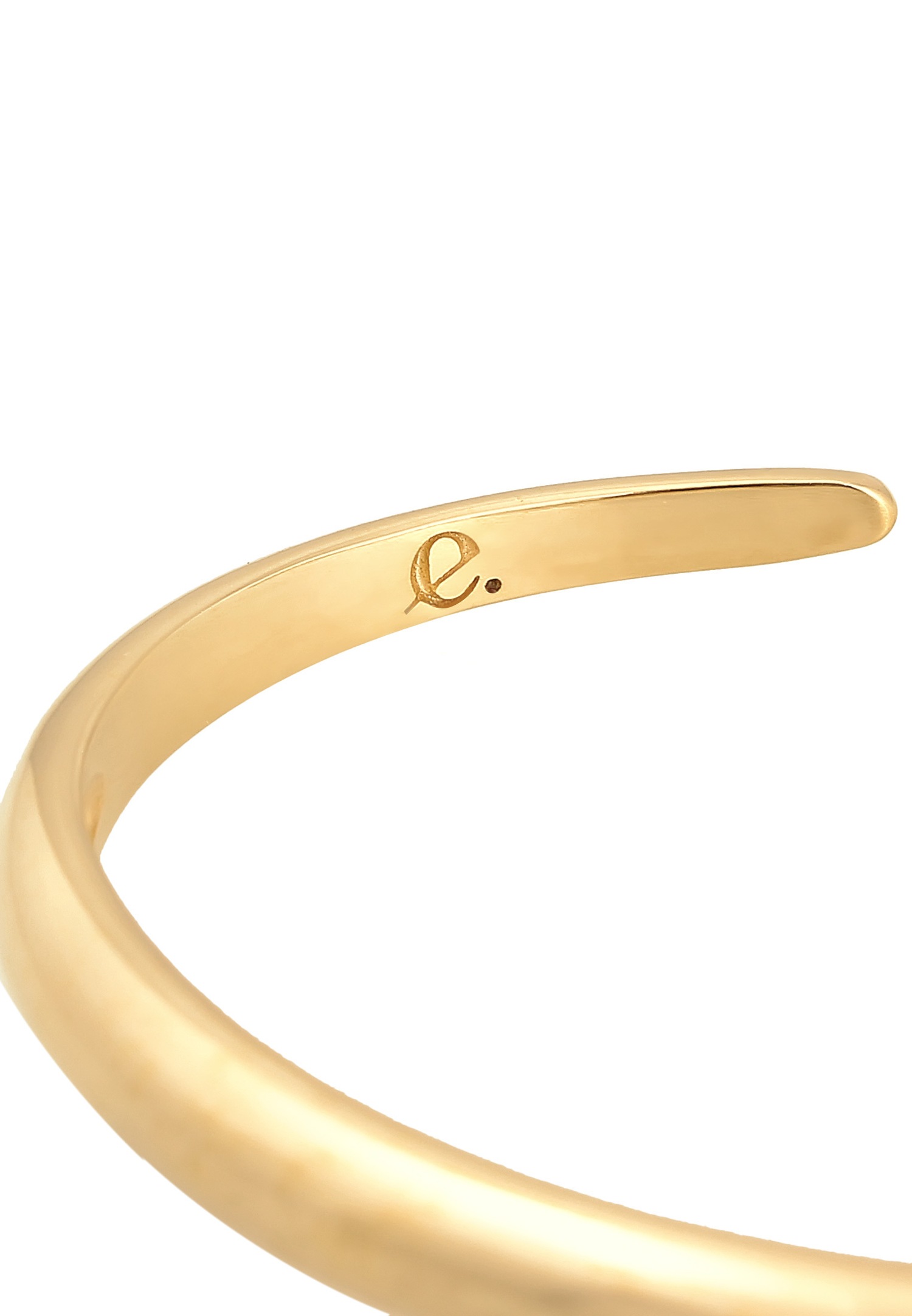 Elli PREMIUM Bracelet femme rond ouvert élégant en argent sterling 925