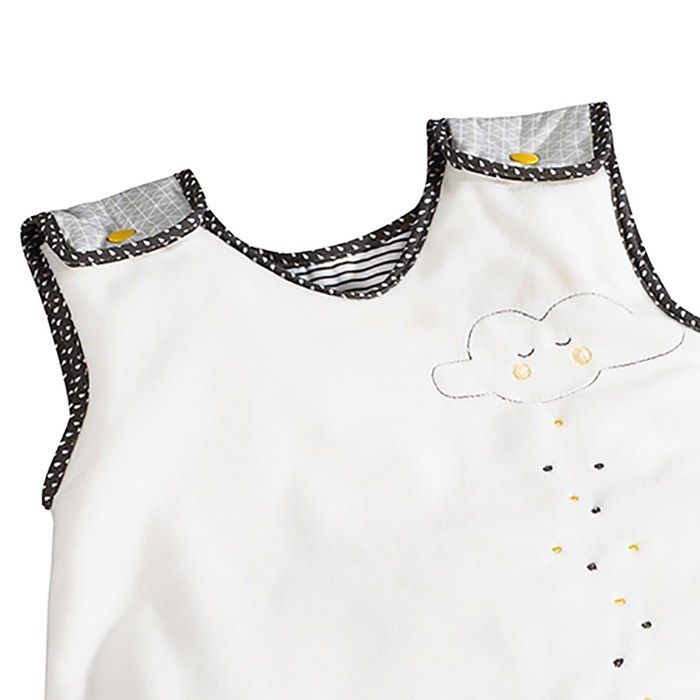 Gigoteuse en coton blanc - Babyfan - 0-4 mois - Ouatinée - Mixte