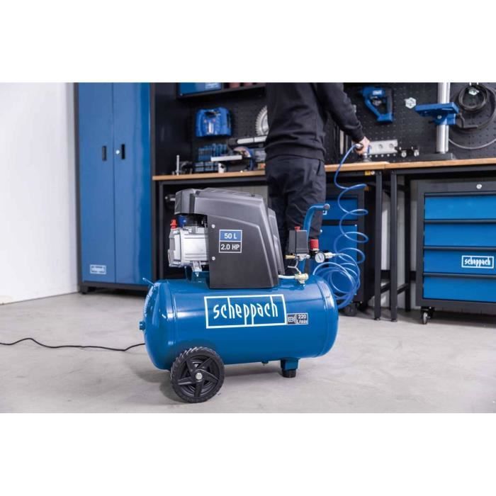 Compressor HC85 - 50L - 220 L/min - 1500 W - 10 bar - SCHEPPACH