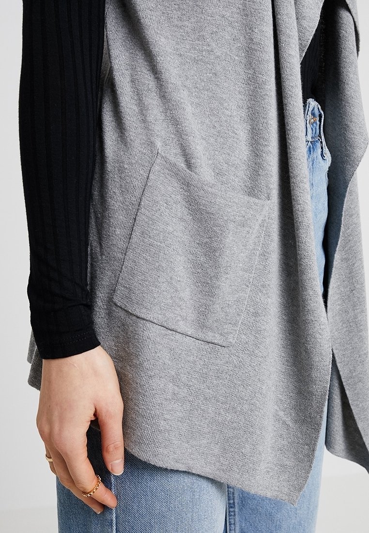 Gilet Anna Field - gris clair moucheté