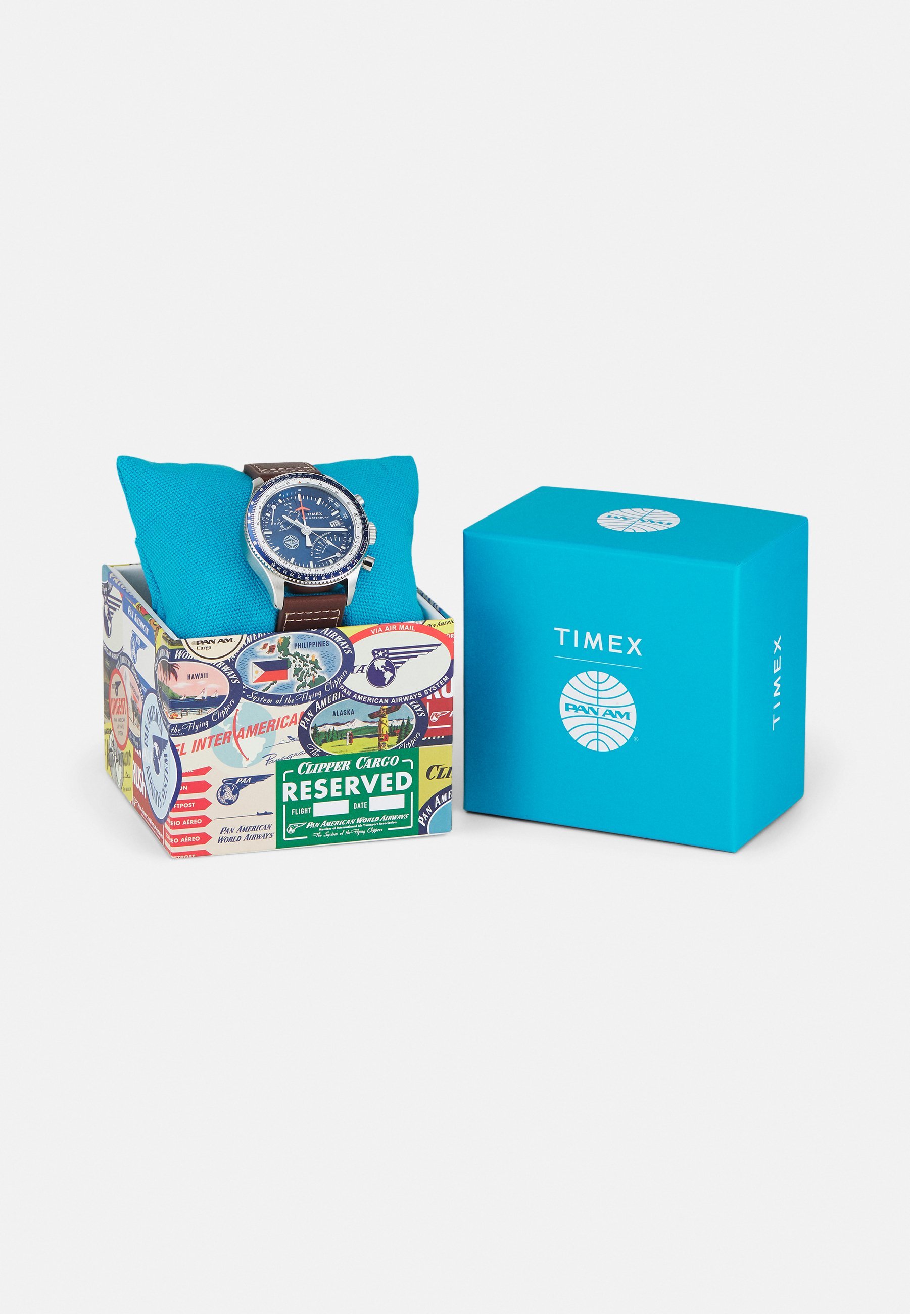 Timex PAN AM WATERBURY FLY BACK - Montre chronographe - marron