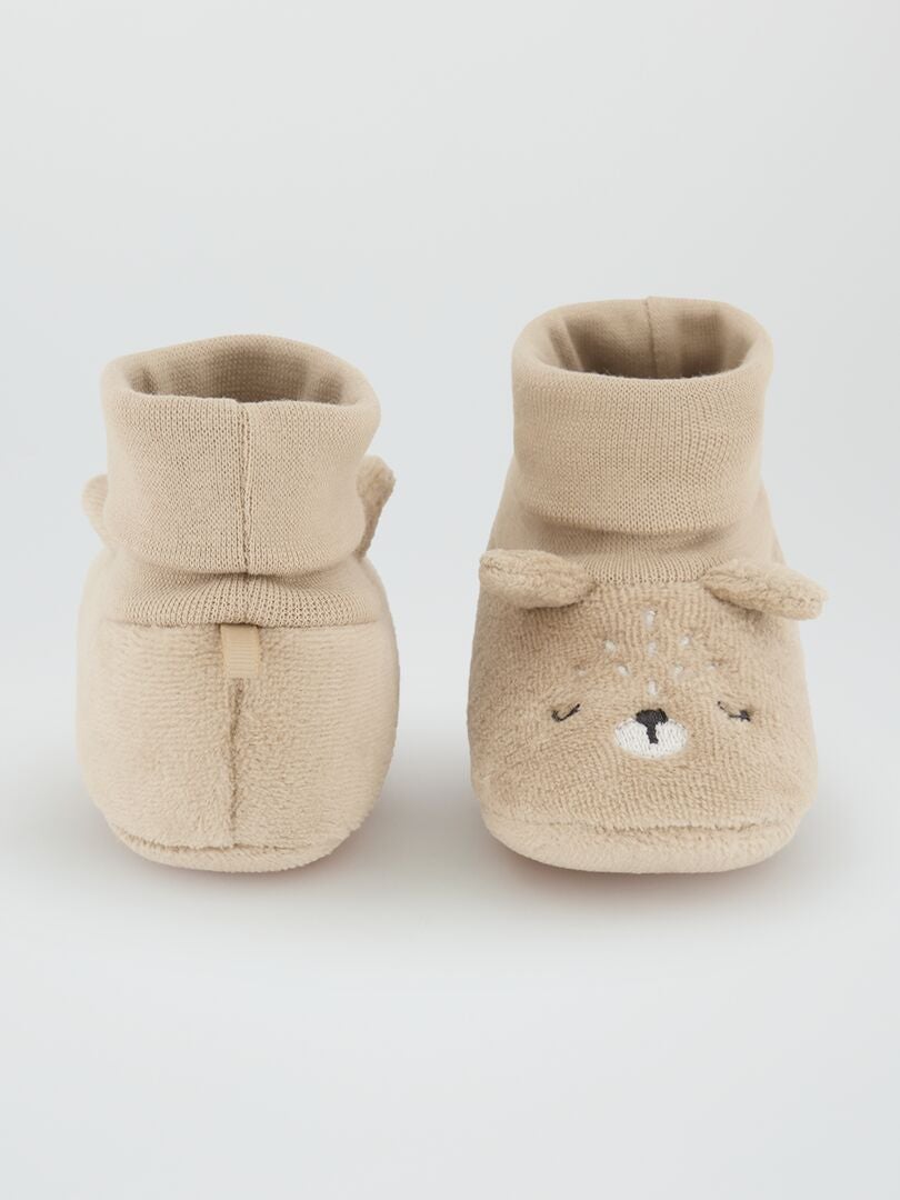 Kapcie „Niedźwiedź” – BEŻOWE