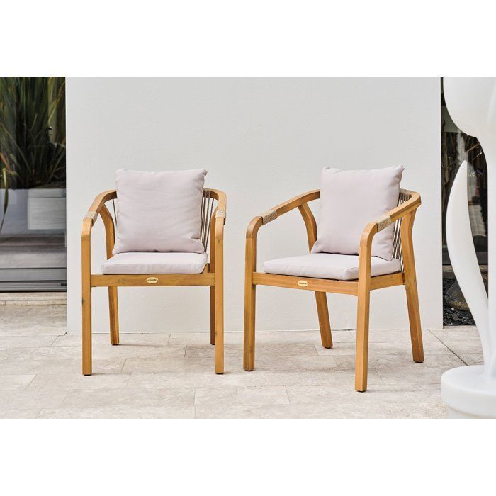 Lot de 2 fauteuils de jardin - DCB GARDEN - Serena-FT