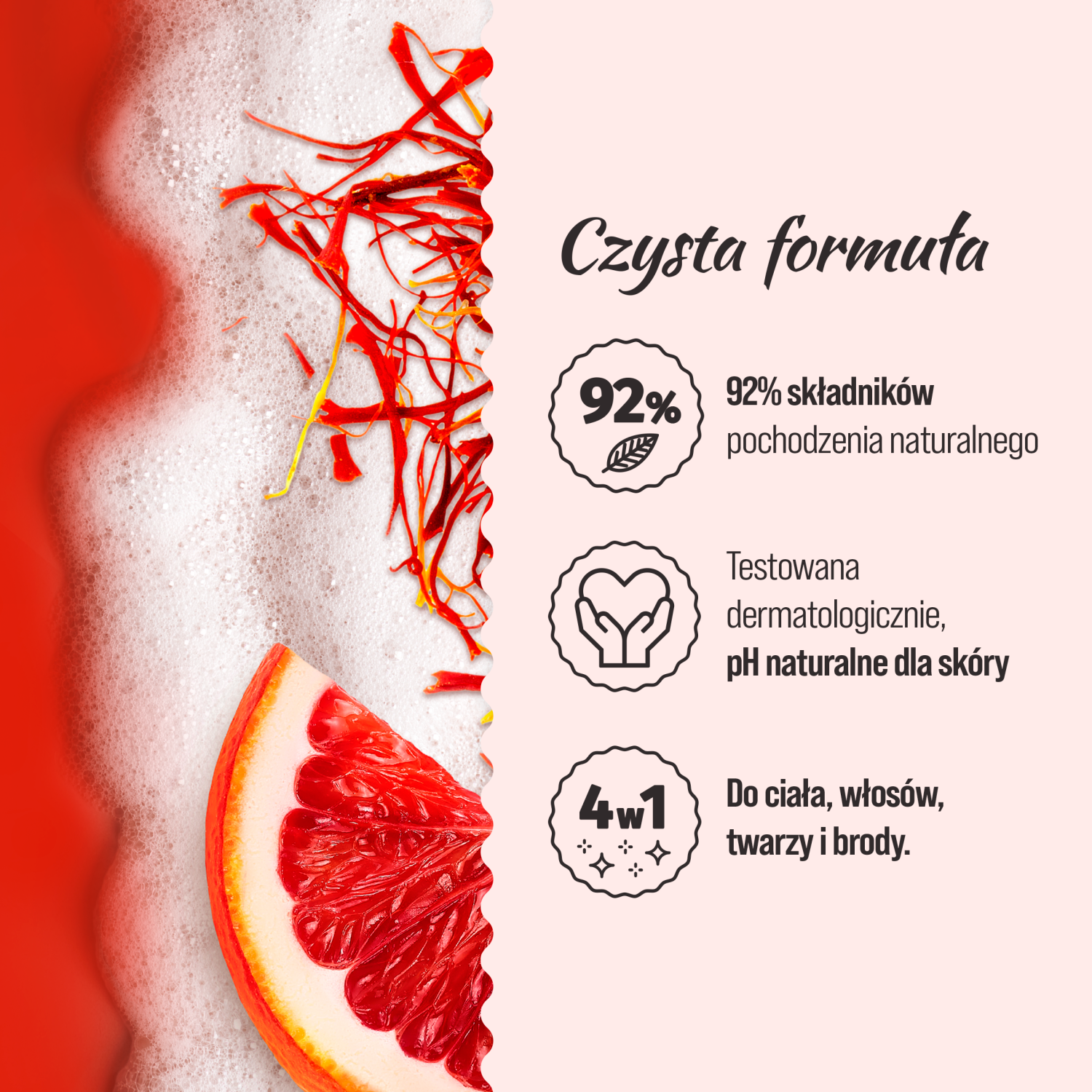 Le Petit Marseillais shower gel til mænd 400ml Blood Orange and Safran