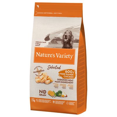 Nature's Variety Selected Medium Adult - Fritgående kyllinger