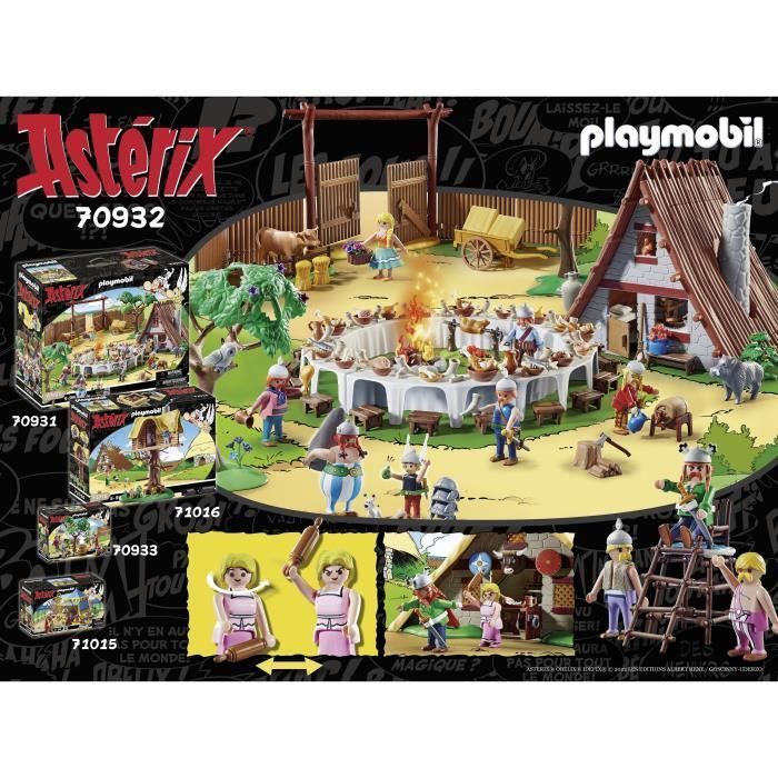 PLAYMOBIL 70932 Asterix, Vitalstatistix's Hut, Figures, 110 pieces, Ages 5+