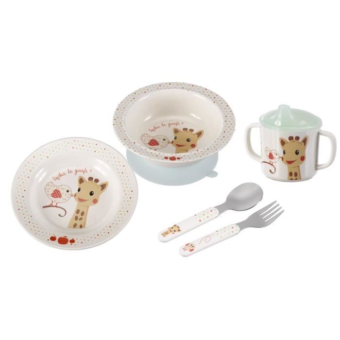 SOPHIE DE GIRAFFE Kiwi Baby Maaltijdset