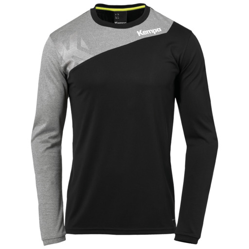  Core 2.0 Longsleeve Negro/Gris Oscuro Mezcla Kempa