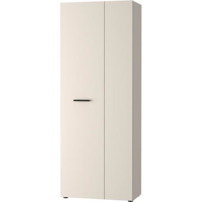 Mobile contenitore - 2 ante - Beige sabbia - L68,7 x P36,5 x H181,1 cm