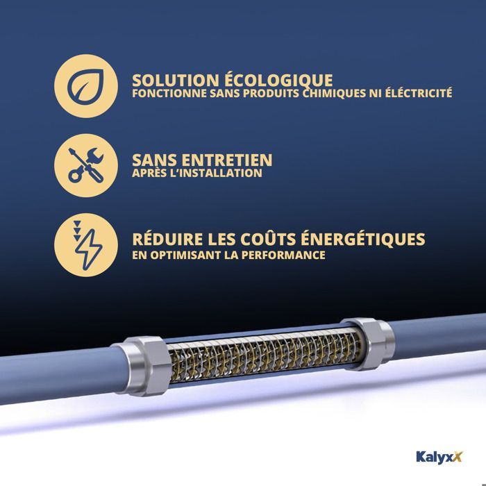 Swiss Aqua Technologies - Amaciador de água inovador, anticalcário e antibacteriano IPS Kalyxx BlueLine G1/2' fêmea (IPSKXBG12)