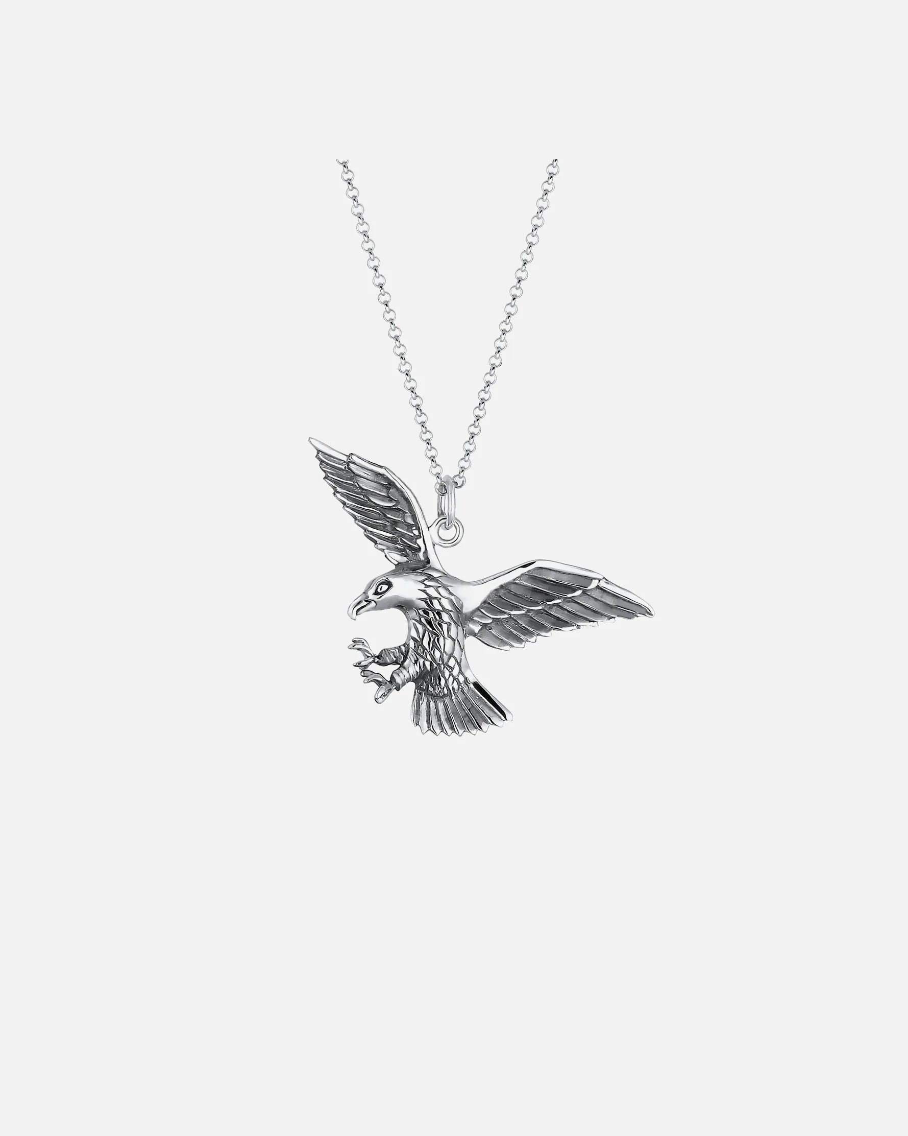 KUZZOI Collier Rock Sigle Cool Oxydé en 925/1000 Argent