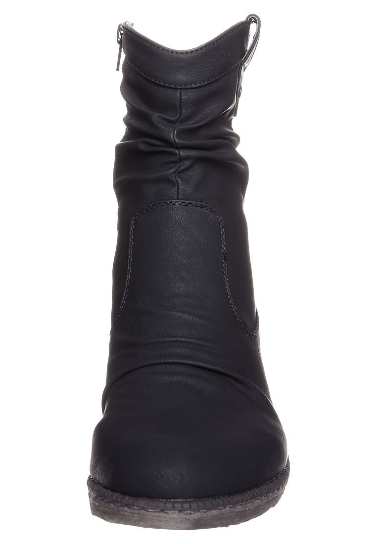 Rieker cowboy/biker enkellaars - zwart