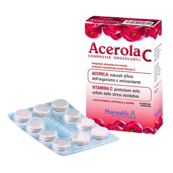 PHARMALIFE Acerola C 30 orodispergeerbare tabletten
