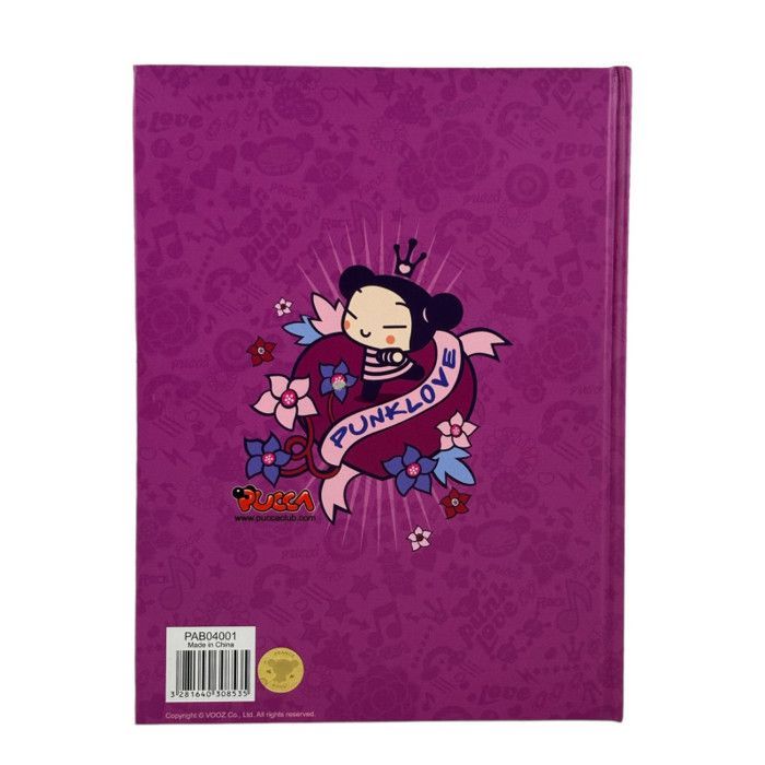 Anteckningsbok - Skola - 17 x 22 cm - Pucca - Rosa eller Lila - 1 sida per dag