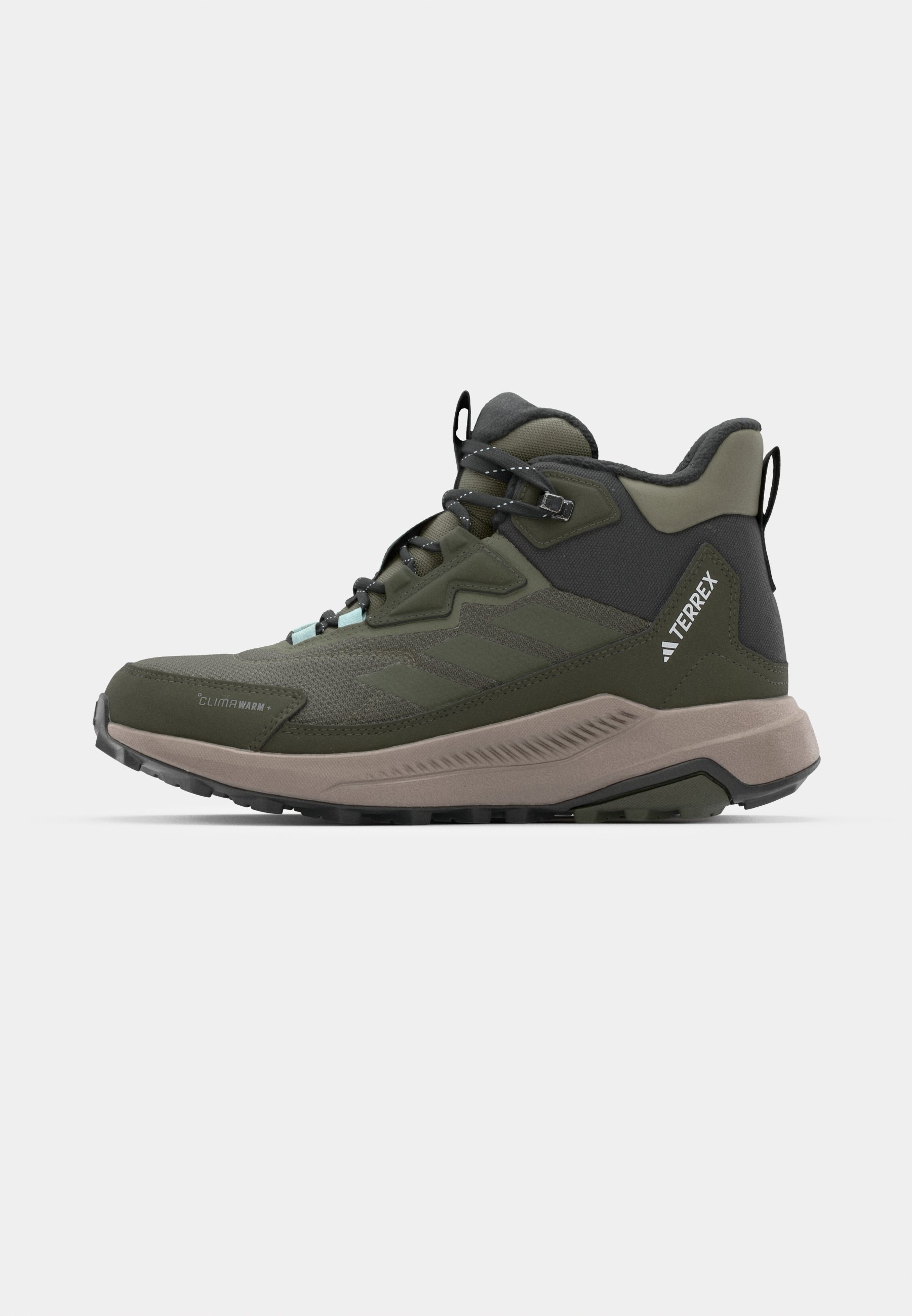 Bottes d'hiver Adidas Terrex ANYLANDER CLIMAWARM - Vert olive/Gris clair/Gris clair