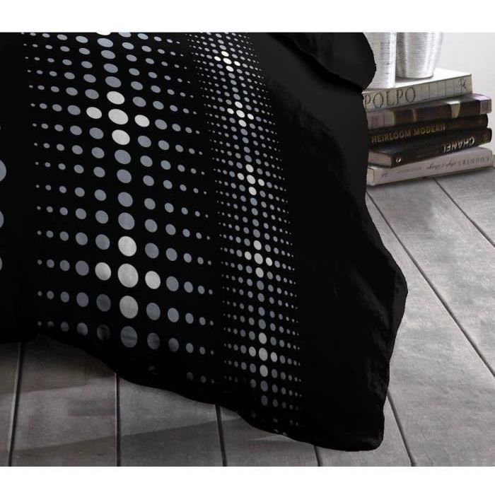 Steevy Microfiber Påslakanset - 1 Påslakan 140x200 cm + 1 Örngott 63x63 cm - Svart - HOME LINGE PASSION
