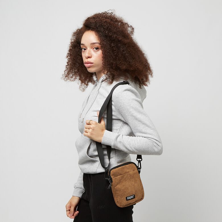 Woven Label Basic Logo Corduroy Mobile Bag