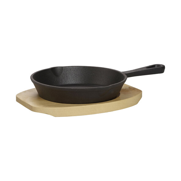 Gietijzeren serveerschaal, set van 4
