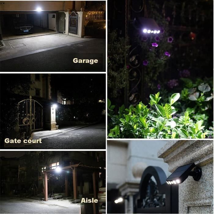 Lampe Solaire Exterieur - Noname - 1 pièce - Détecteur de Mouvement - LED - Noir