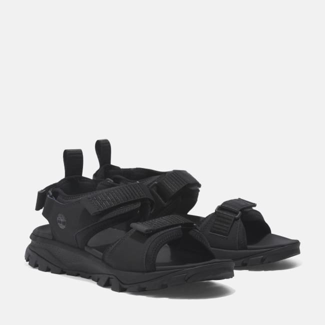 Sandalo a Doppia Fascia Lincoln Peak da Donna in                colore nero