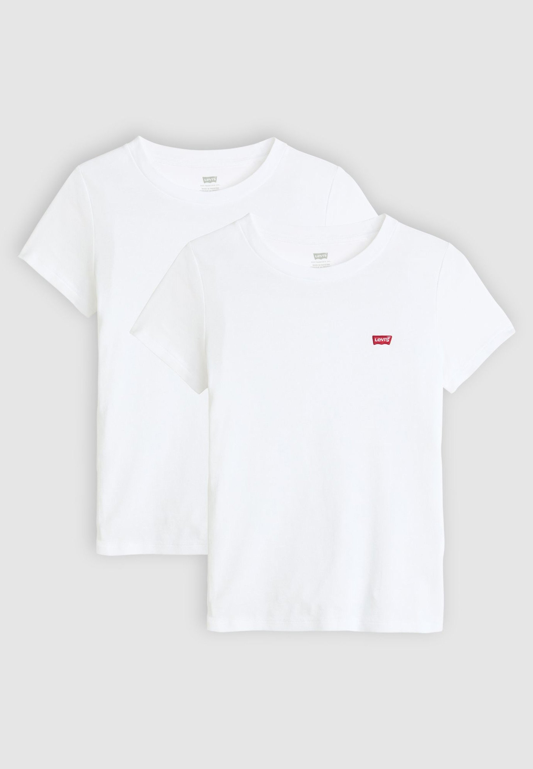 Levi's® ESSENTIAL TEE 2-PACK - Basic T-shirt - wit/wit