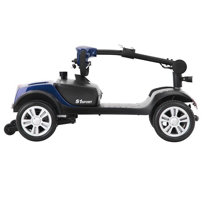 Patinete eléctrico SWEETRICH S1-Sport, azul, frenos inteligentes, ruedas antivuelco, absorción de impactos, fácil manejo.
