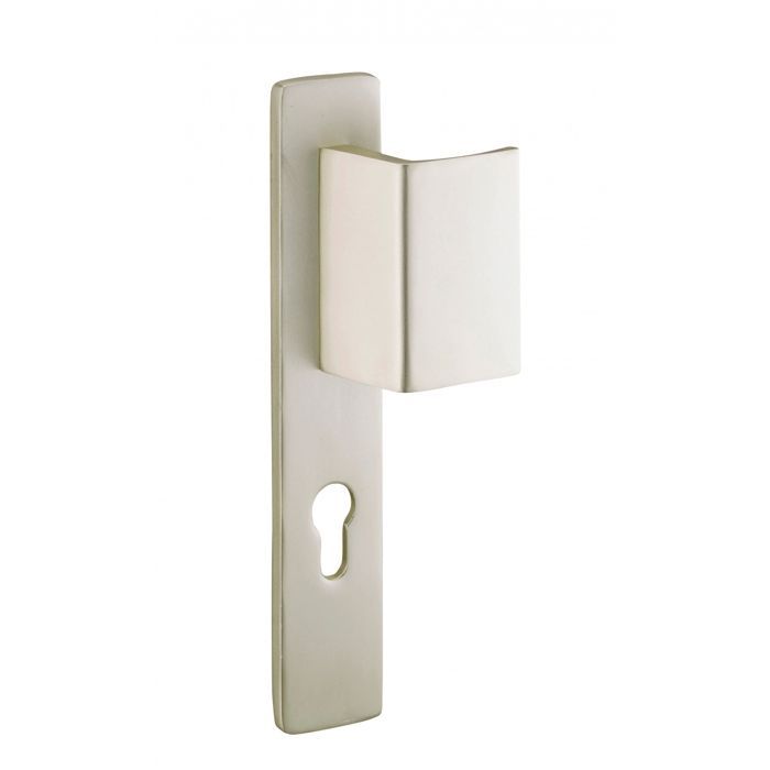 Thirard Picardie - Ensemble de poignées pour porte d'entrée palière, anodisé F2, carré 7 mm, entraxes 195 mm (paire)